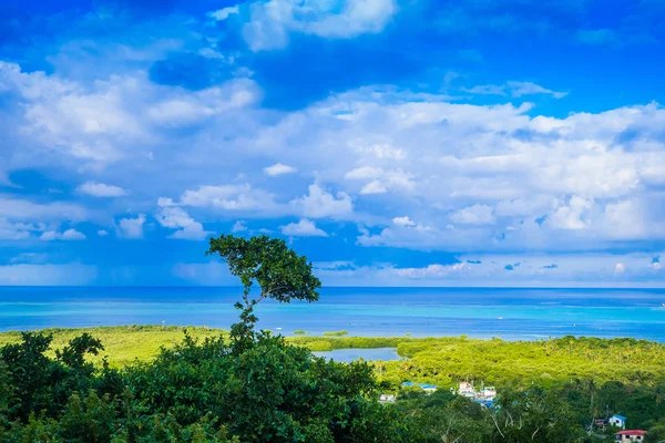 Vackra landskap syn på några byggnader i San Andres Island Colombia och Karibien Sydamerika — Stockfoto