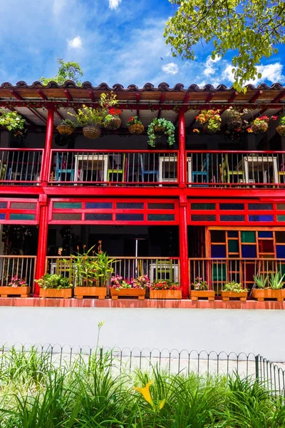 Pueblito Paisa Medellin City Nutibara Hill güzel restoranda açık görünümü