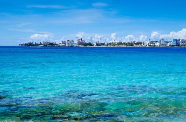 İnanılmaz güzel görünümünde San Andres adadan Johnny Cay San Andres, Kolombiya güzel güneşli bir günde