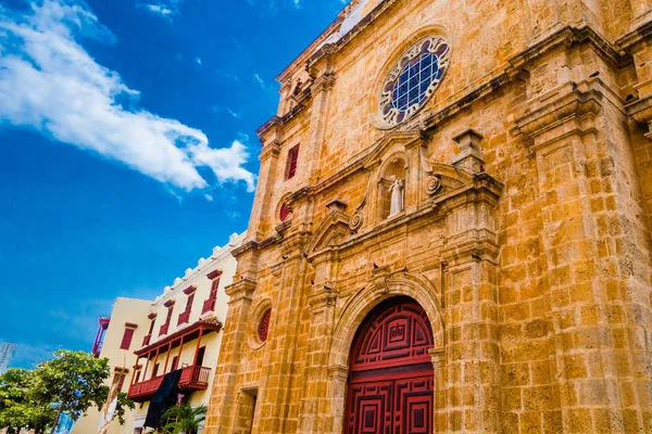 Catedral de San Pedro Claver en Cartagena de Indias, Colombia — Foto de Stock