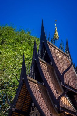 Baan Barajı Müzesi Black House, meşhur mekanlar ve landmark ili Chiang Rai, Tayland ünlü sanatçı o vefat Thawan Duchanee kök açık görünüm