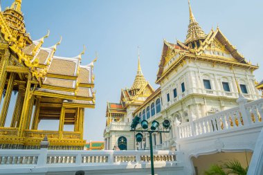 Bangkok, Tayland, 02 Şubat 2018: Ambras Kalesi, grand palace, Bangkok açık görünüm