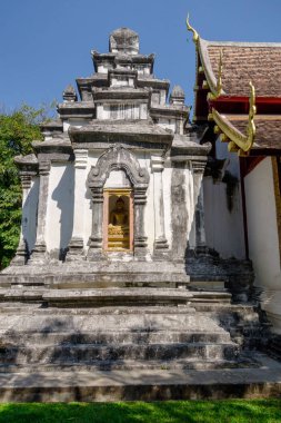 Chiang Mai, Tayland, 06 Mart 2018: Açık görünümü, Budist tapınağı, Wat Phrathat Doi Suthep Chiang Mai, Tayland