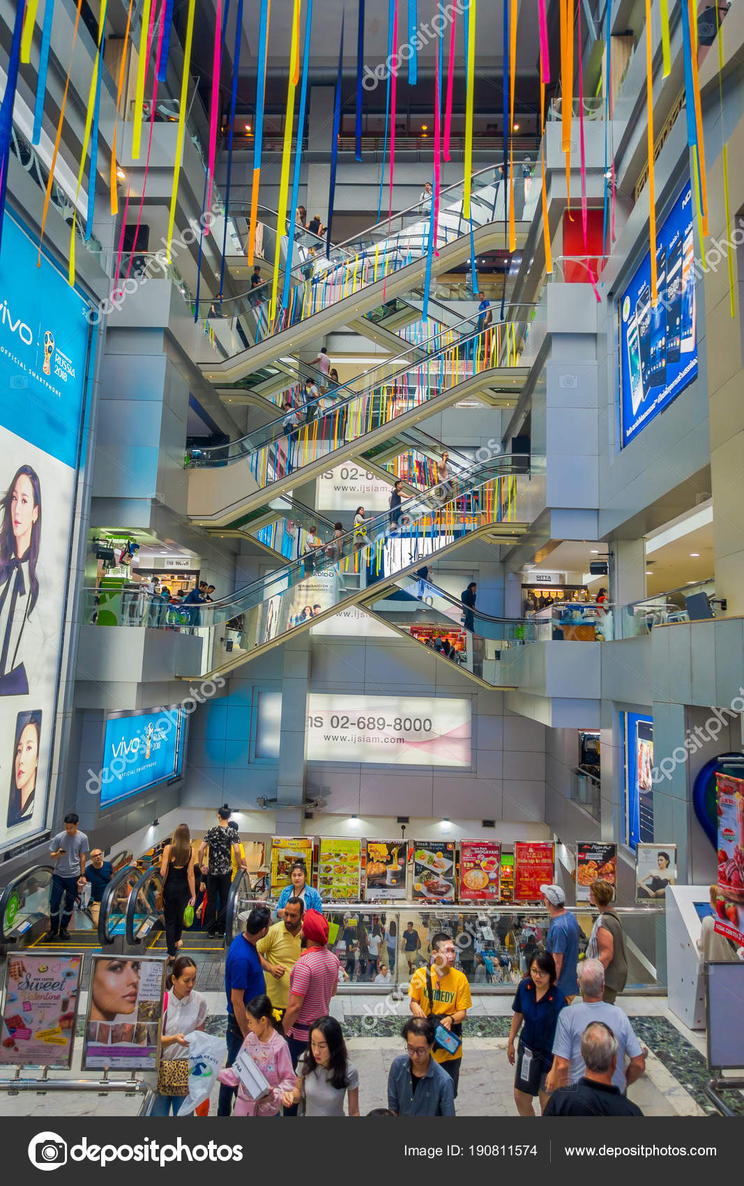 Bangkok Thailand February 08 2018 Indoor View Of Mbk Shopping