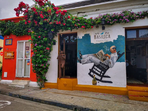 コロンビア、カルタヘナのゲッチマーニ地区の通り — ストック写真