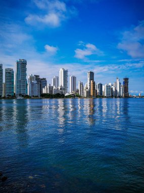 Bocagrande neighborhood of Cartagena. Skyline, architecture