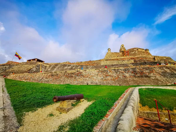 Castello di Castillo de San Felipe de Barajas a Cartagena de Indias, Colombia . — Foto Stock