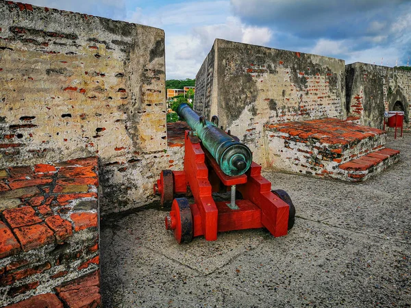 Castillo de San Felipe de Barajas castle in Cartagena de Indias, Colombia. — Stock Photo, Image