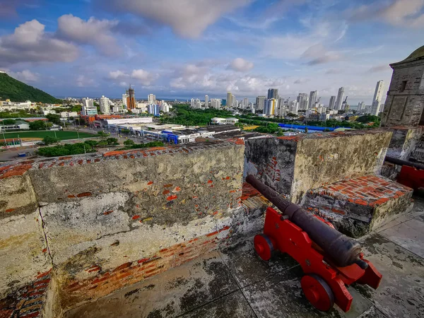 CARTAGENA, COLÔMBIA - NOVEMBRO 05, 2019: Castelo de Castillo de San Felipe de Barajas em Cartagena das Índias, Colômbia . — Fotografia de Stock