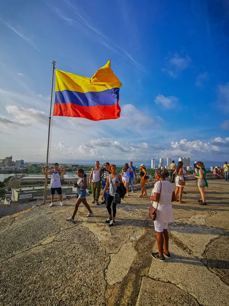 CARTAGENA, COLOMBIA - NOVEMBER 05, 2019 :Castillo de San Felipe de Barajas castle in Cartagena de Indias, Colombia. — Stock Photo, Image