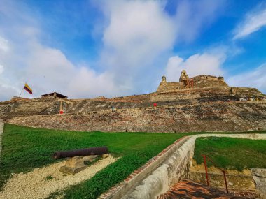 Castillo de San Felipe de Barajas kale Cartagena de Indias, Kolombiya.