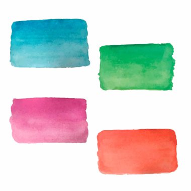 Soyut suluboya dikdörtgenler. Vektör çizim. EPS 8.