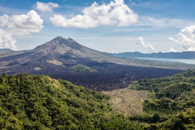 Mount Batur, Bali Adası, Endonezya görünümünü