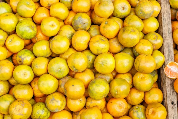 Mandarijn Sinaasappelen Mandarijnen Een Lokale Markt Bangkok Thailand — Stockfoto