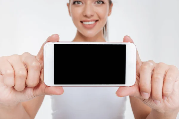 Model showing phone — Stock Photo, Image