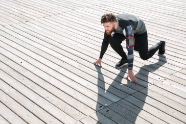 Denize yakın hazırlanıyor Runner Üstten Görünüm