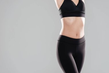 Güzel genç kadın atlet Cbody