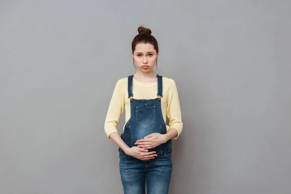 Sad pregnant woman — Stock Photo, Image