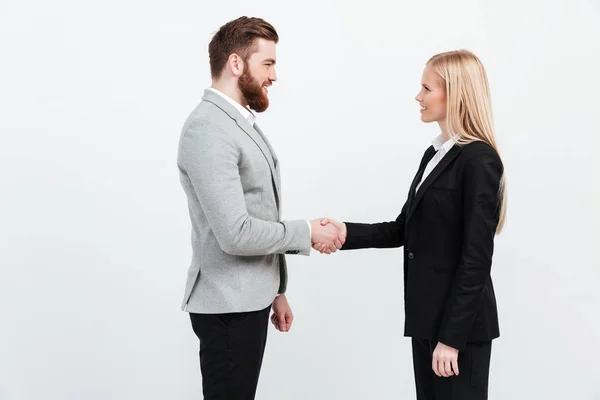 Colleagues business team shaking hands. — Stock Photo, Image