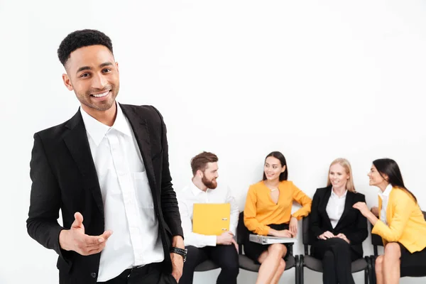 Handsome african businessman looking at camera — Stock Photo, Image