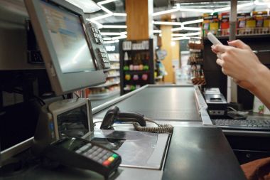 Süpermarket alışveriş banka Danışma