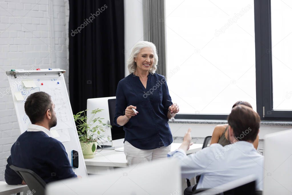 Young business team in a meeting