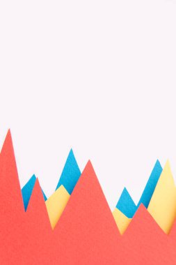 Beyaz arka plan üzerinden yalıtılmış iş grafikleri.