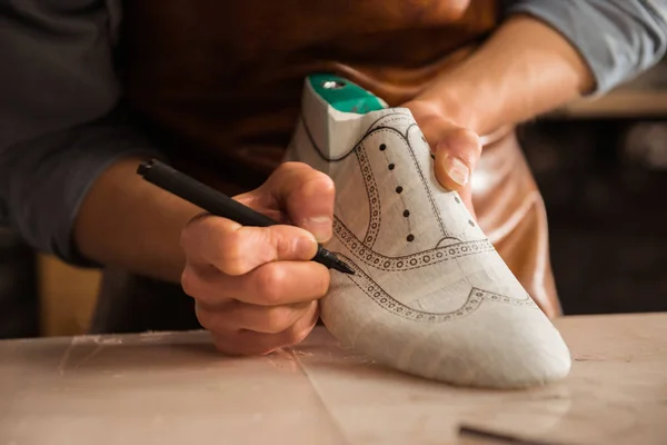 Крупним планом чоловічий дизайн взуття — стокове фото