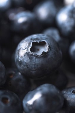 Taze olgun mükemmel yaban mersini. Makro.