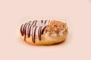 İzole pul ile beyaz çörek