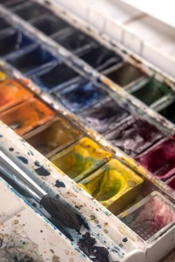 Görüntü boya kovaları ve izole fırçalar