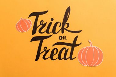 Kabaklar ve yarasalar turuncu zemin üzerine çerçeveye Haloween resim