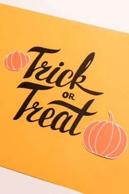 Kabaklar ve yarasalar turuncu zemin üzerine çerçeveye Haloween resim