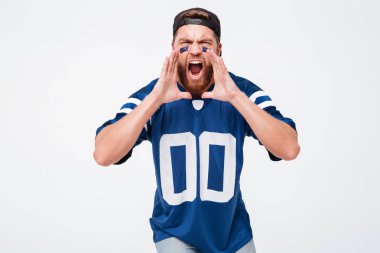 Duygusal adam fan çığlık