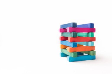 Yükseklik renkli kule tebeşirler