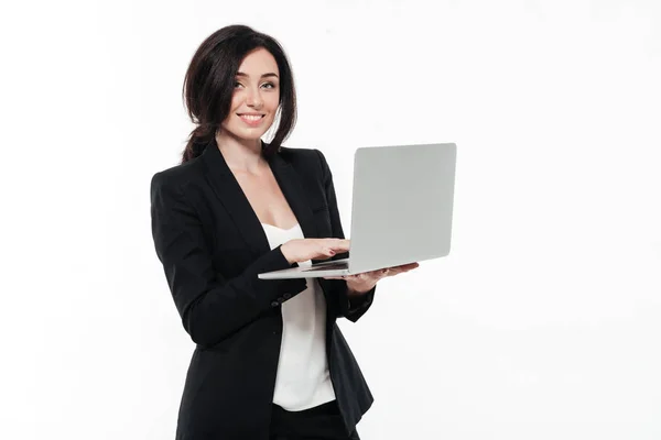 Retrato de uma empresária muito inteligente em um terno — Fotografia de Stock