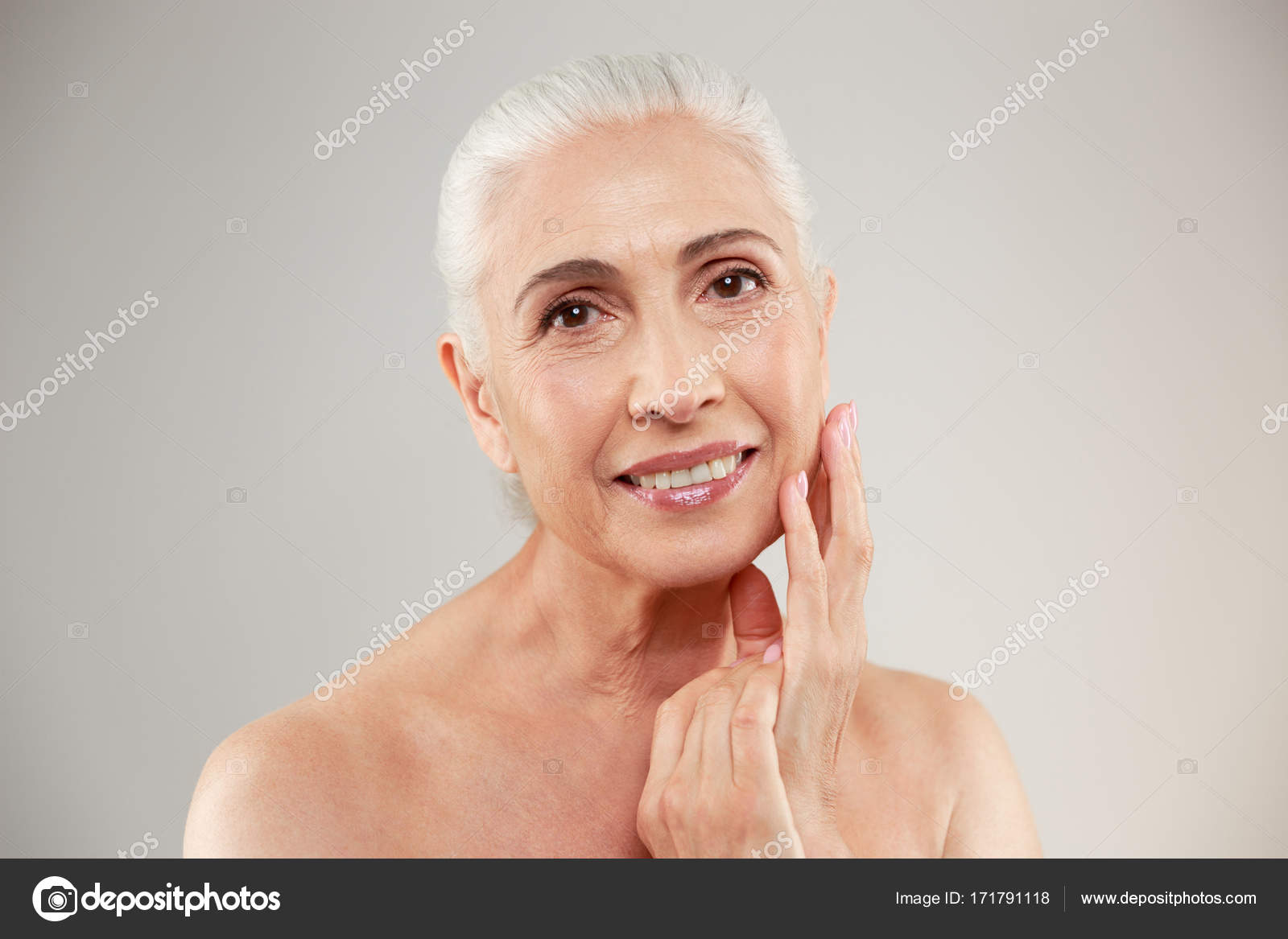 Amazing Naked Elderly Woman Posing Stock Photo By Vadymvdrobot