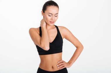 Genç Asyalı fitness kadın portresi
