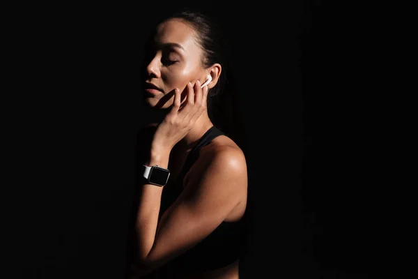 Close-up van portret van een mooie Aziatische vrouw — Stockfoto