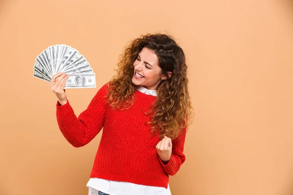 Retrato de una feliz chica satisfecha — Foto de Stock