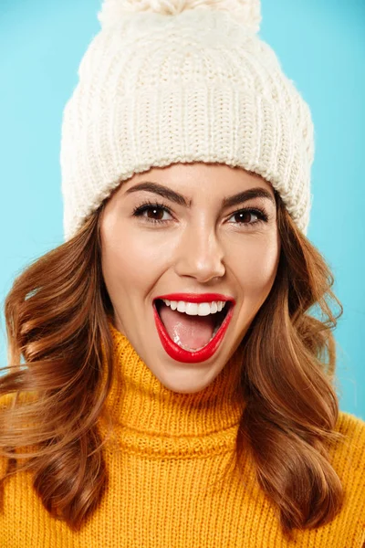 Fechar-se retrato de menina alegre feliz — Fotografia de Stock