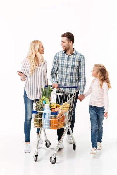 Retrato completo de una familia feliz — Foto de Stock