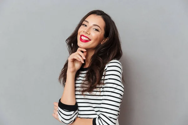 Portrait of a lovely girl laughing — Stock Photo, Image