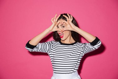 Neşeli bir kadının portresi