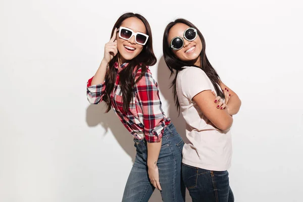 Dois asiático bonito senhoras irmãs — Fotografia de Stock