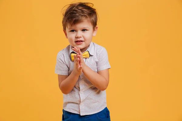 Llittle boy child standing isolated — Stock Photo, Image