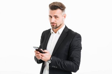 Yakışıklı bir iş adamının portresi