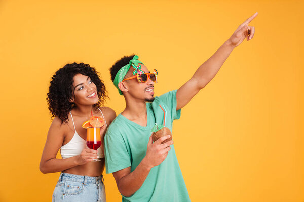 Portrait of a smiling young african couple