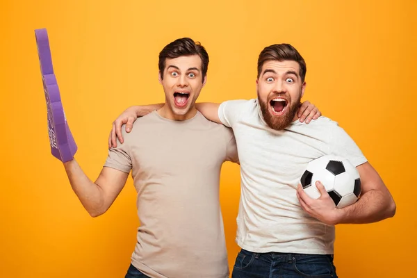 Portrait of a two happy young men — Stock Photo, Image