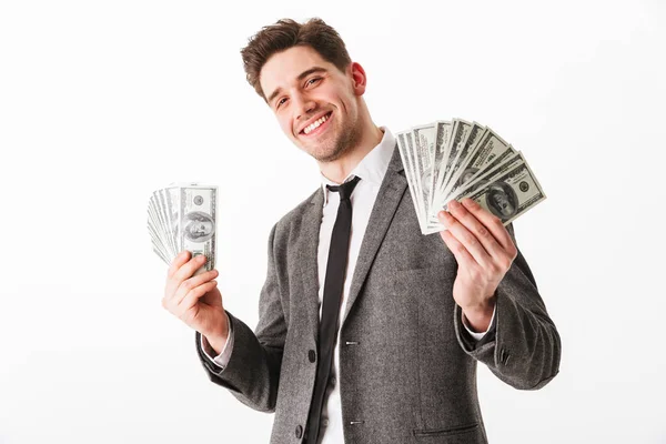 Retrato de un joven empresario satisfecho — Foto de Stock